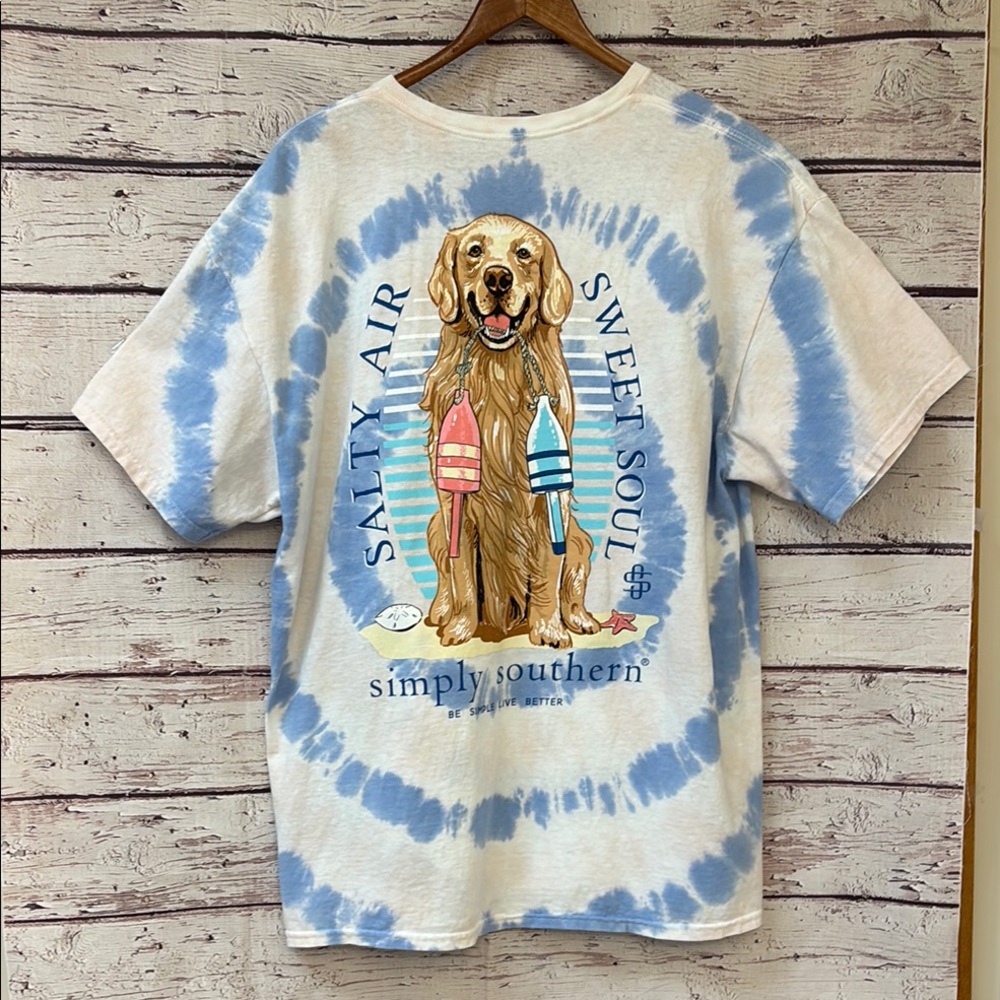 Women's Simply Southern Tie-Dye Dog Tee
